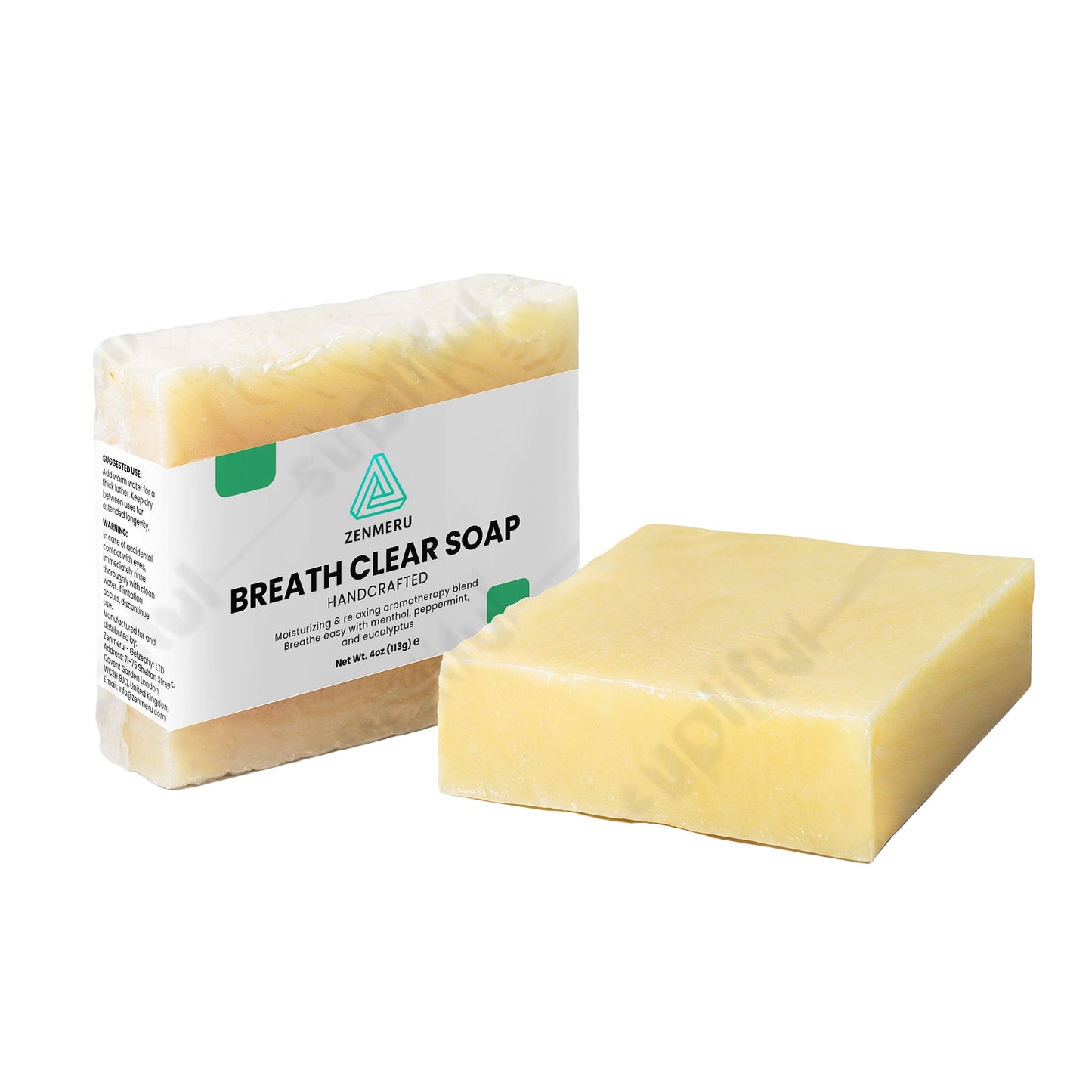 Breathe Clear Soap with natural eucalyptus and peppermint essential oils