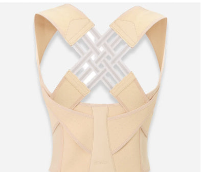 Posture support brace with adjustable straps, Breathable nylon posture support brace for daily wear, Lightweight posture support brace under clothing