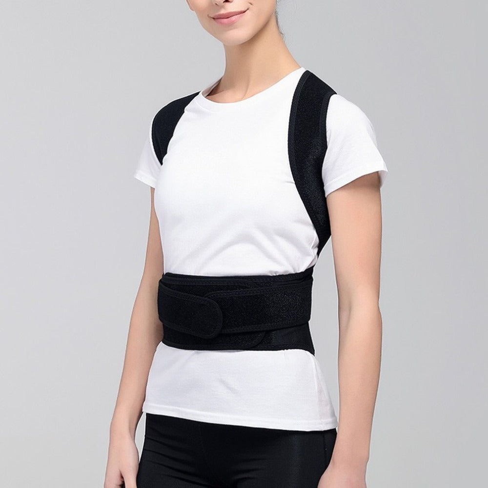 Spine support brace with dual-cross guidance system, Premium nano-carbon spine support brace for posture, Breathable mesh spine support brace under clothing, Adjustable spine support brace with velcro closures, Professional spine support brace for daily wear, Lightweight spine support brace with foam padding, Discreet spine support brace for work activities, Ultra-thin spine support brace mesh construction