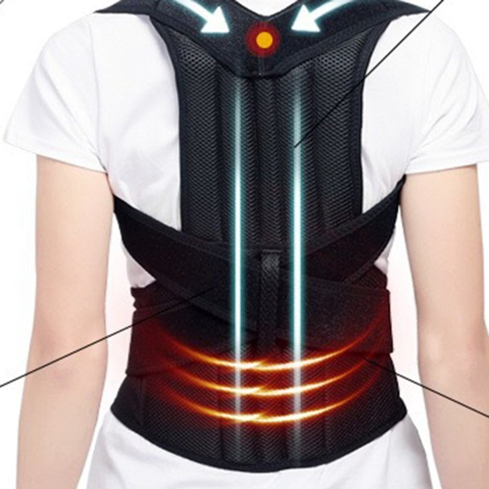 Spine support brace with dual-cross guidance system, Premium nano-carbon spine support brace for posture, Breathable mesh spine support brace under clothing, Adjustable spine support brace with velcro closures, Professional spine support brace for daily wear, Lightweight spine support brace with foam padding, Discreet spine support brace for work activities, Ultra-thin spine support brace mesh construction