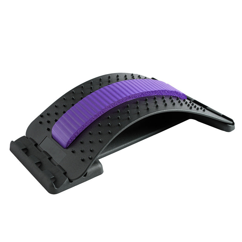 Adjustable lumbar relaxation device with 96 pressure points for back stretching
