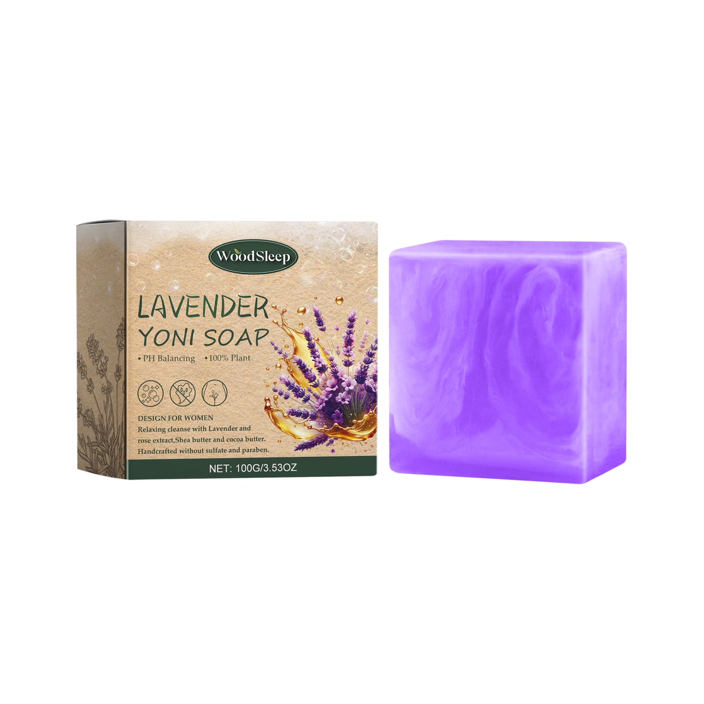 Lavender Scented Soap for gentle feminine care and hygiene