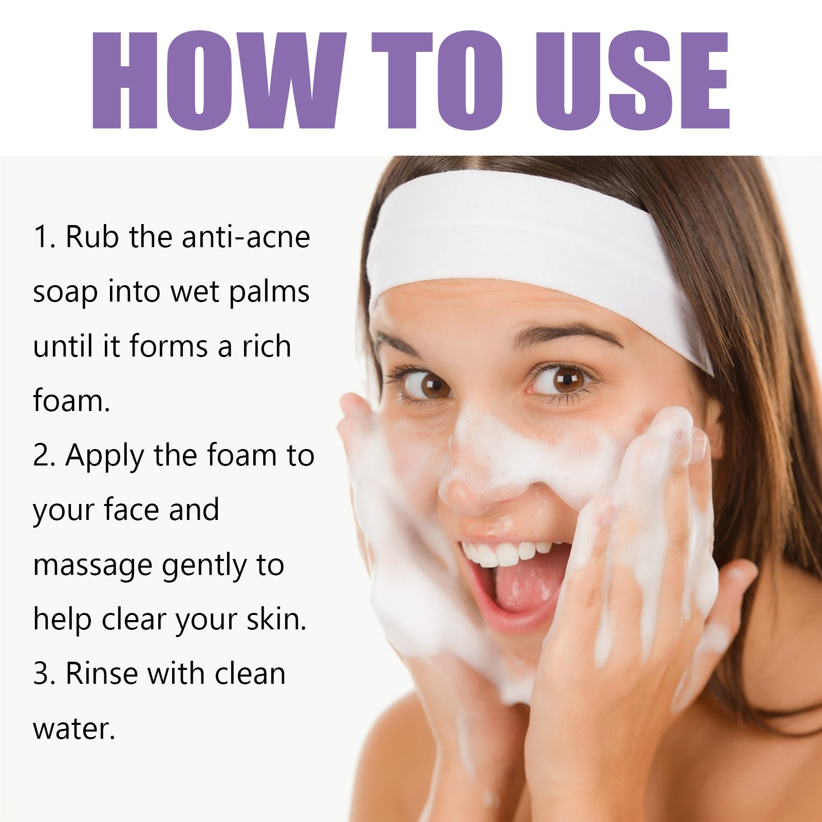 Lavender Oil Control Acne-Cleansing Soap for natural facial care