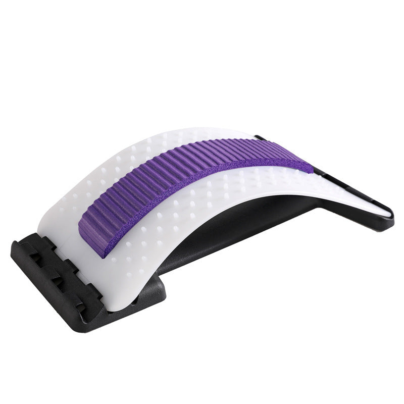 Adjustable lumbar relaxation device with 96 pressure points for back stretching