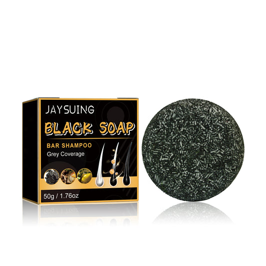 Black Soap Dense Hair Care Clean Scalp Supple Strong Shampoo Soap for natural hair cleansing