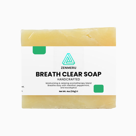 Breathe Clear Soap with natural eucalyptus and peppermint essential oils