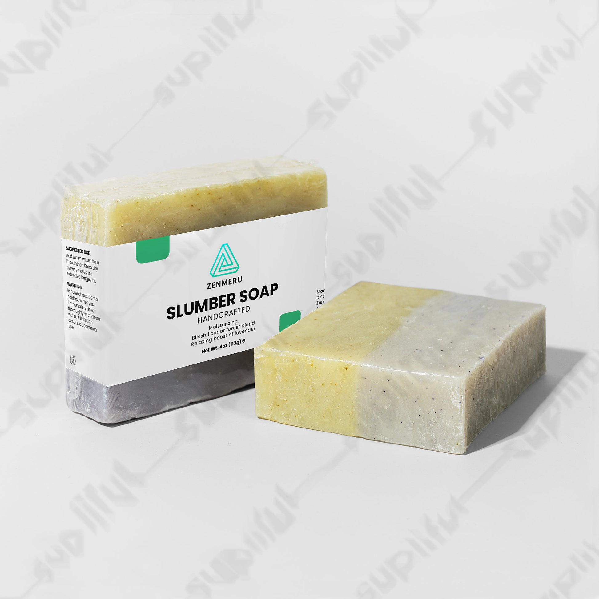 Handmade Slumber Soap bar with fir needle and lavender essential oils
