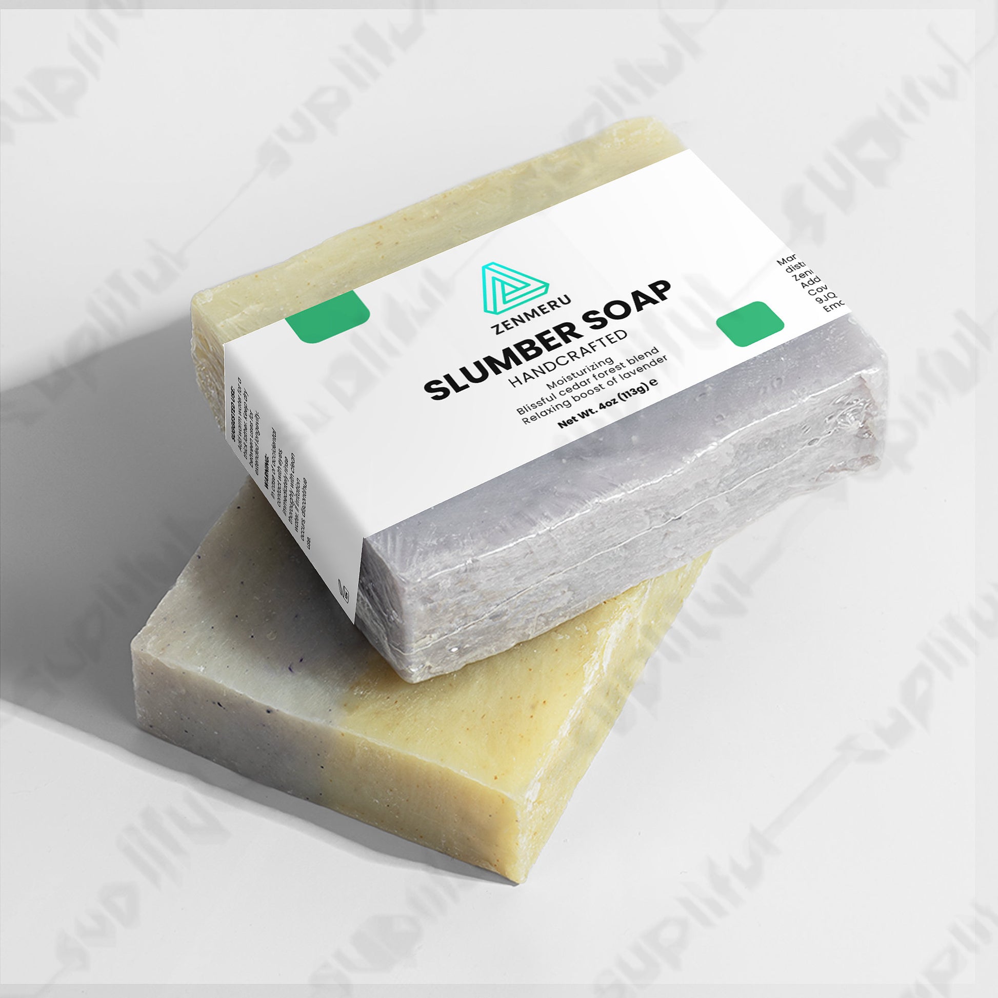 Handmade Slumber Soap bar with fir needle and lavender essential oils