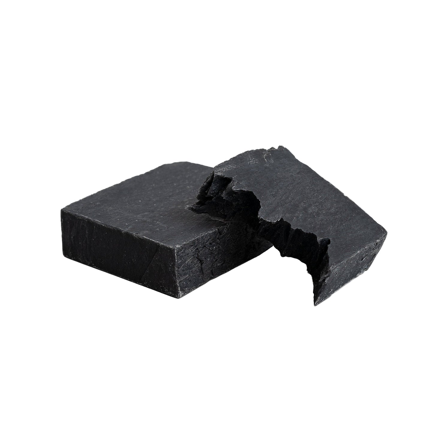 Natural activated charcoal soap bar with peppermint and tea tree essential oils