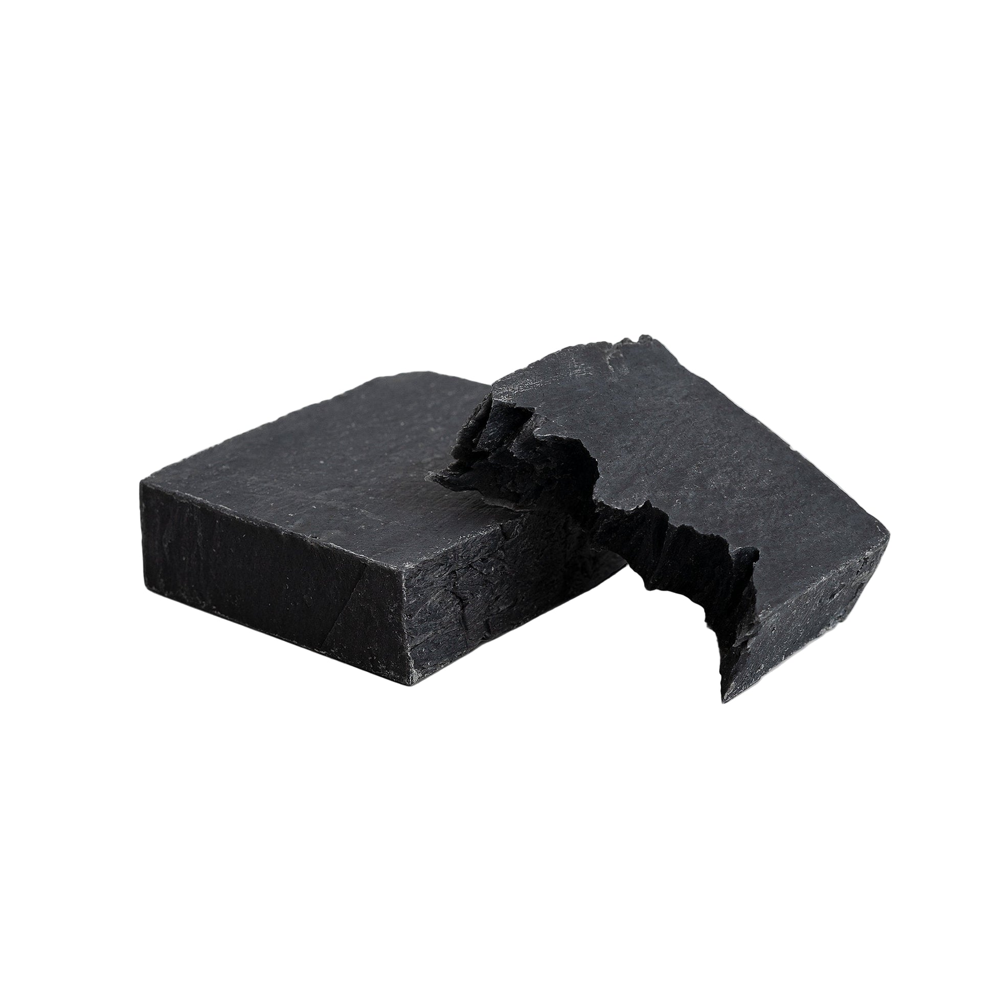 Natural activated charcoal soap bar with peppermint and tea tree essential oils