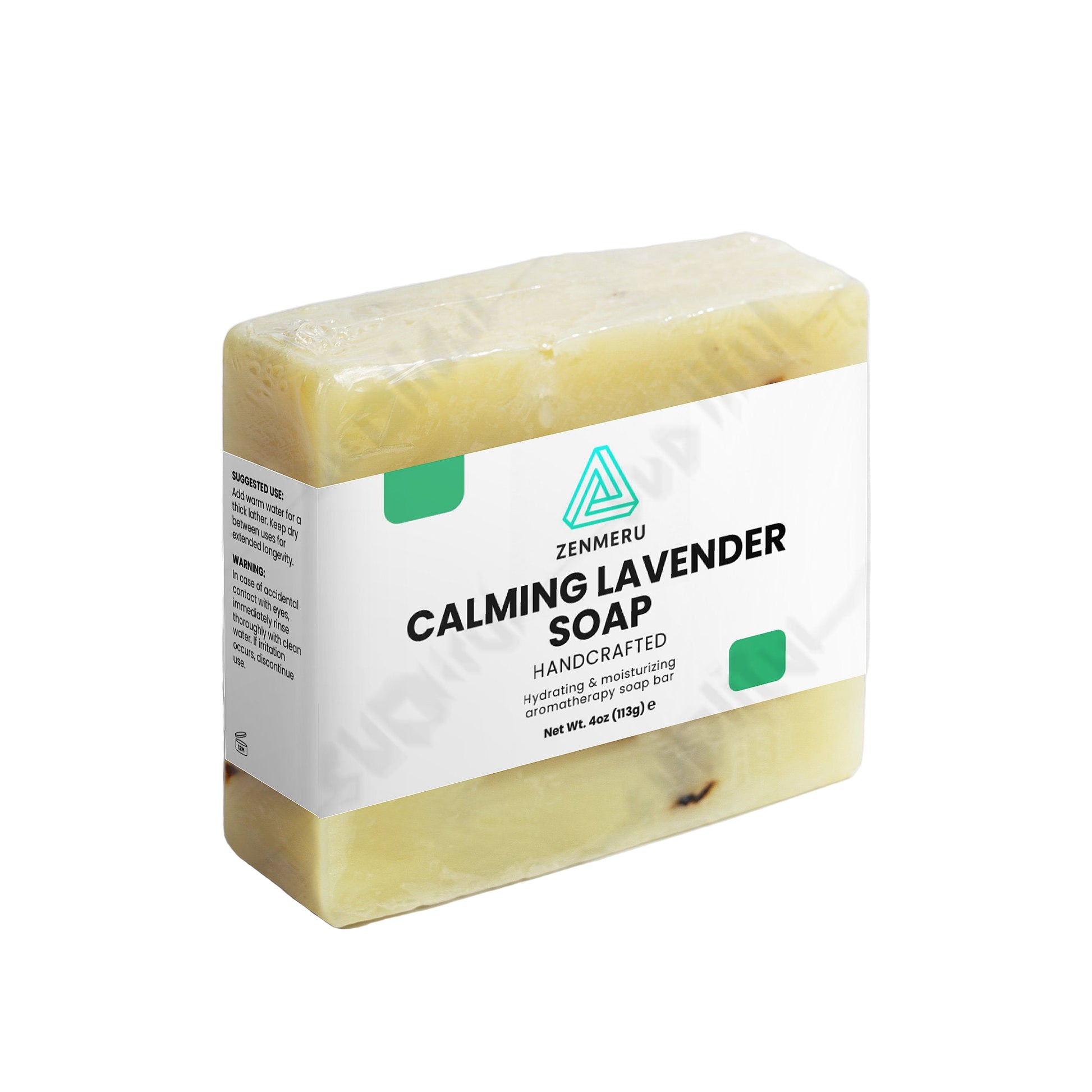 Natural calming lavender soap bar with organic ingredients for sensitive skin