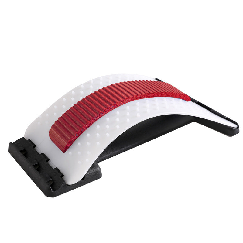 Adjustable lumbar relaxation device with 96 pressure points for back stretching