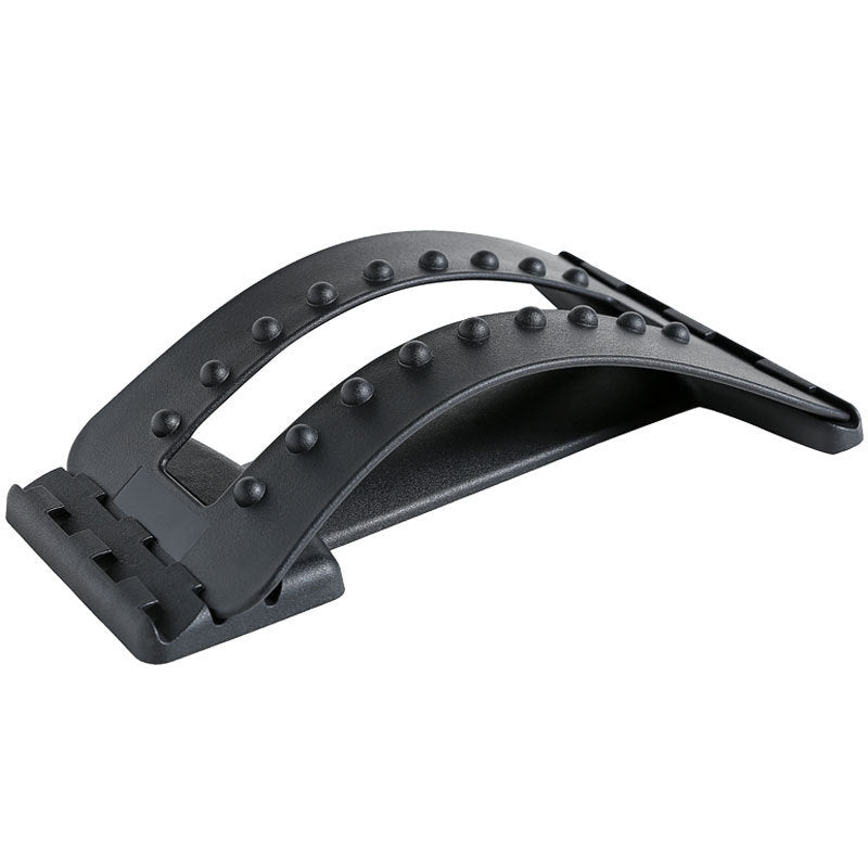 Adjustable lumbar relaxation device with 96 pressure points for back stretching