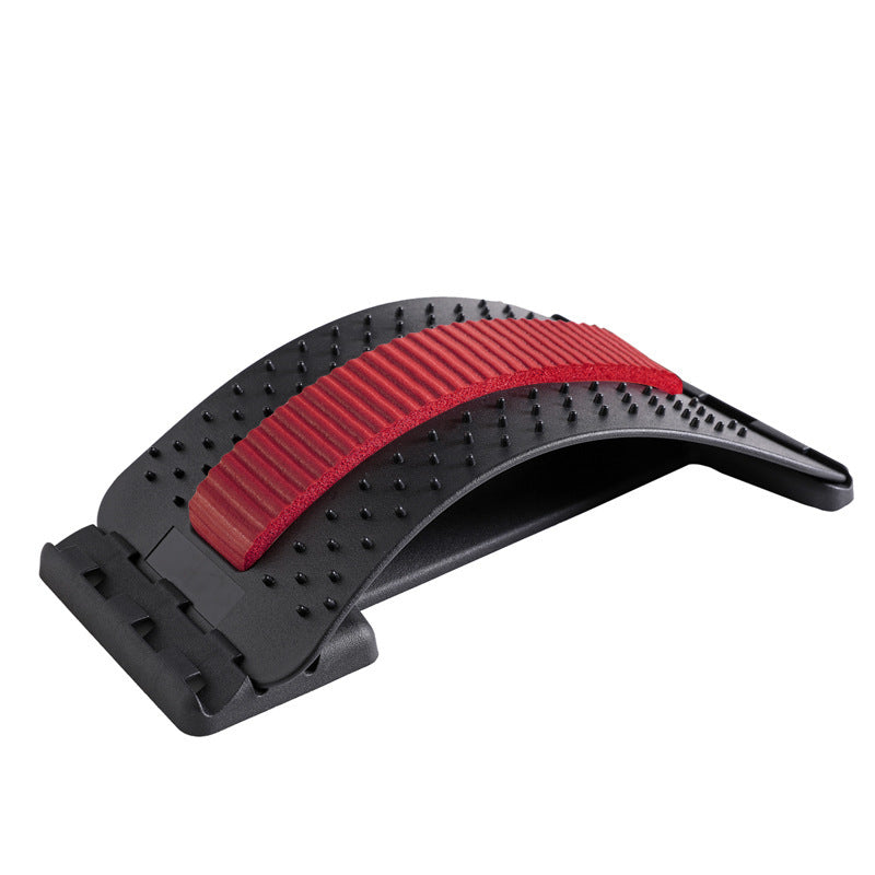 Adjustable lumbar relaxation device with 96 pressure points for back stretching