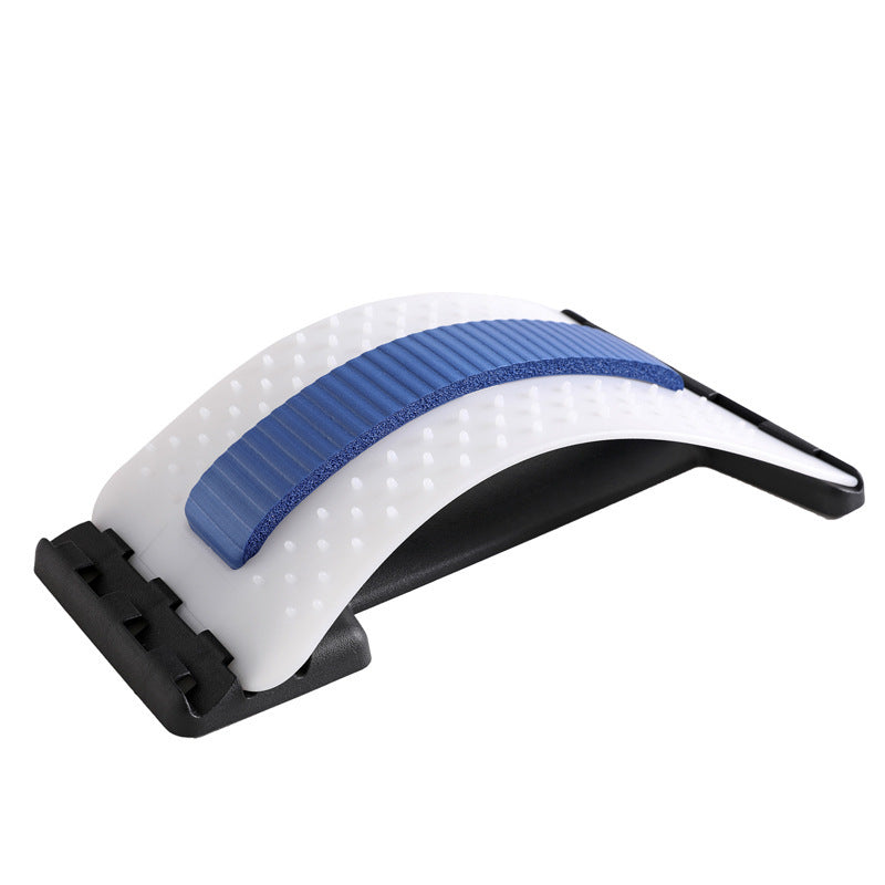 Adjustable lumbar relaxation device with 96 pressure points for back stretching