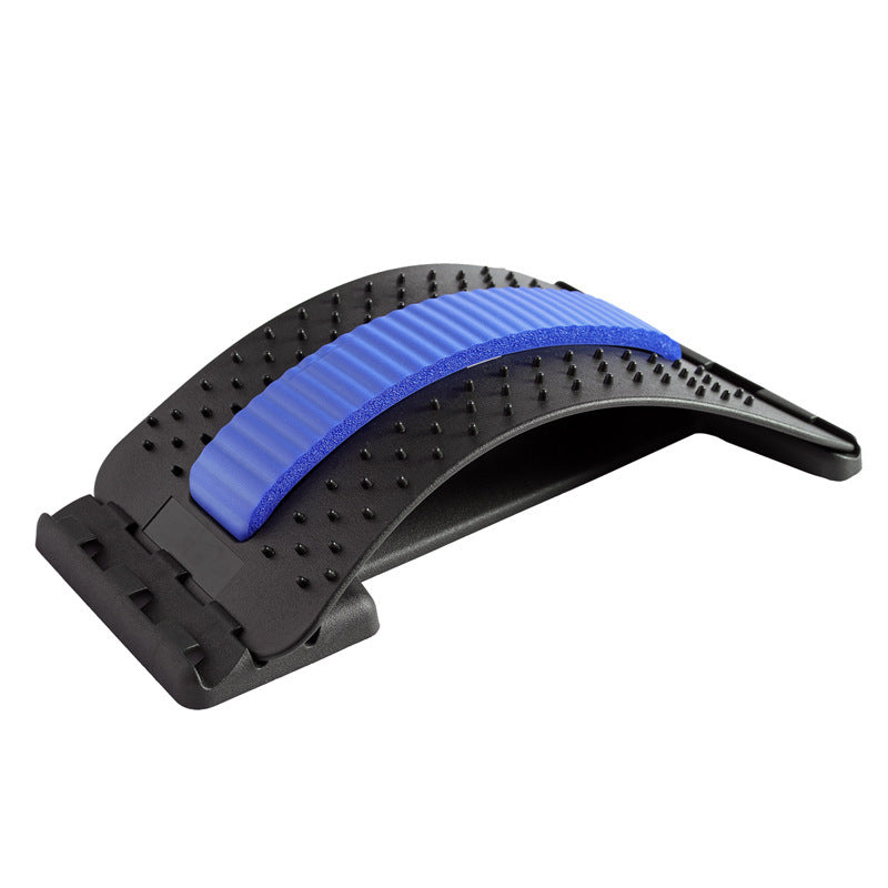Adjustable lumbar relaxation device with 96 pressure points for back stretching