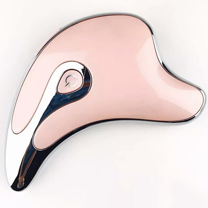 Electric gua sha facial massager with LED technology and buffalo horn design