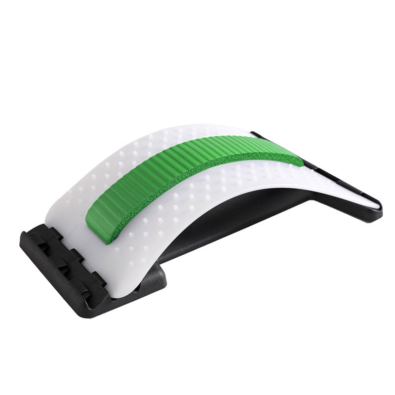 Adjustable lumbar relaxation device with 96 pressure points for back stretching