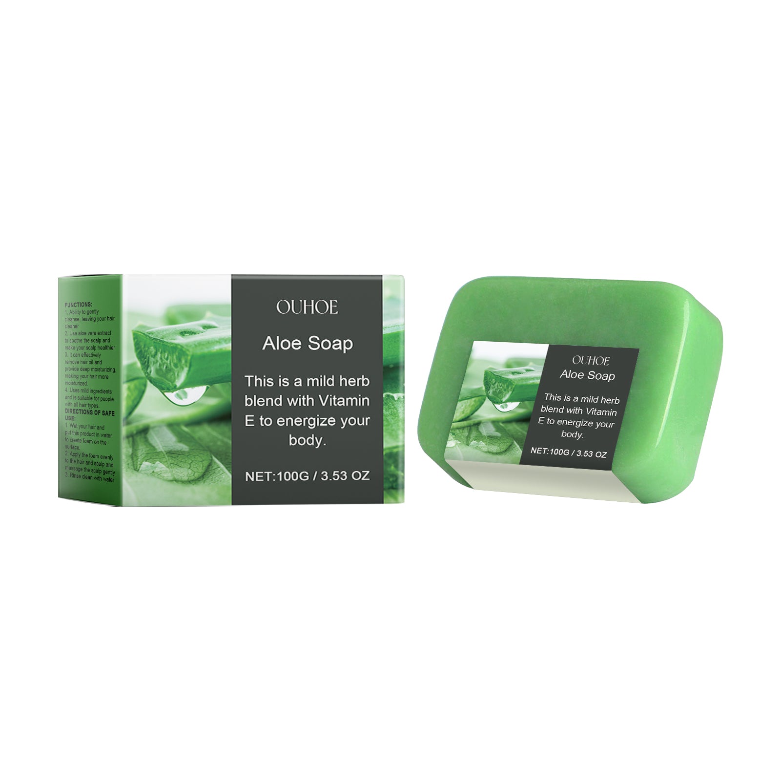 Hair Soap With Aloe Vera Essential Oil natural solid shampoo bar