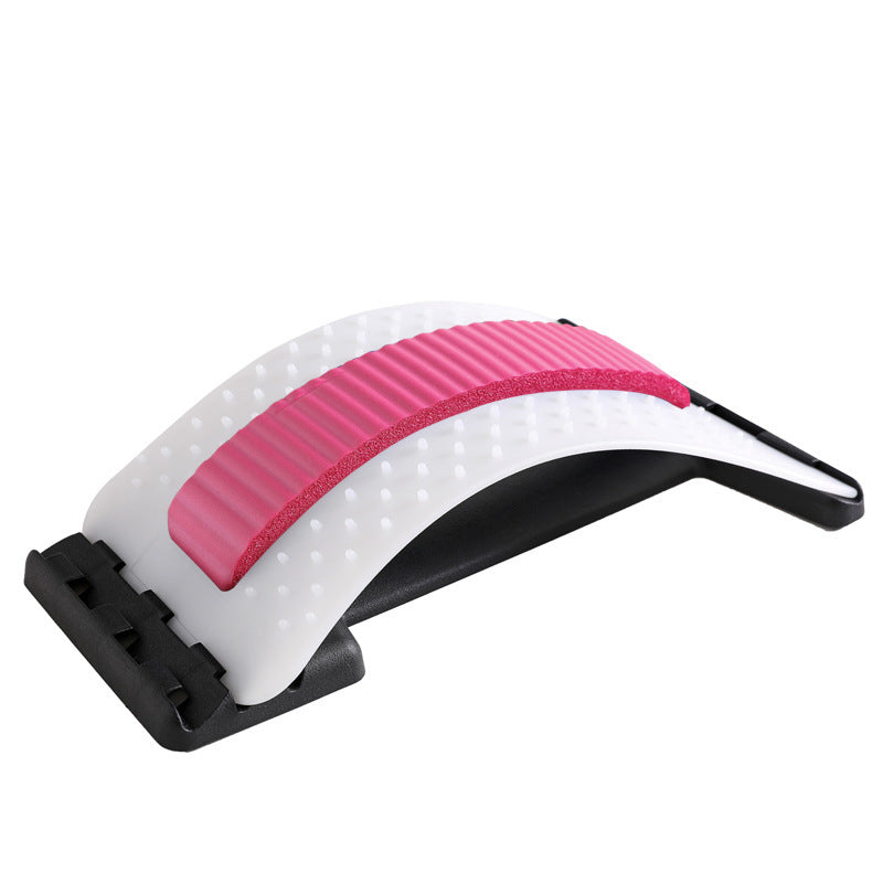 Adjustable lumbar relaxation device with 96 pressure points for back stretching