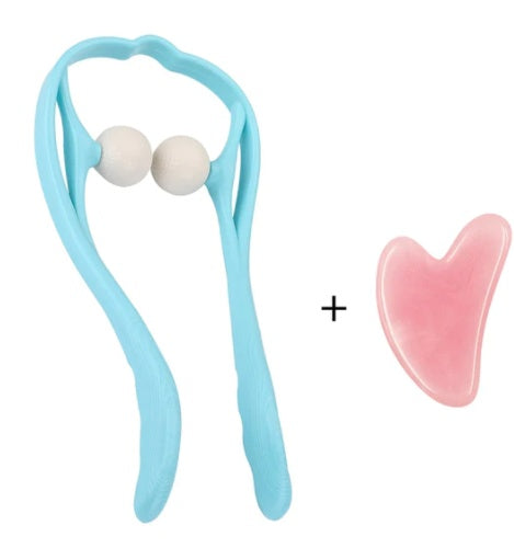 Swan design neck shoulder massager with 3D floating-point pressure system