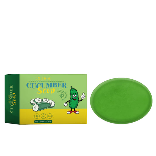 Cucumber Cleansing Soap bar for refreshing face and body care
