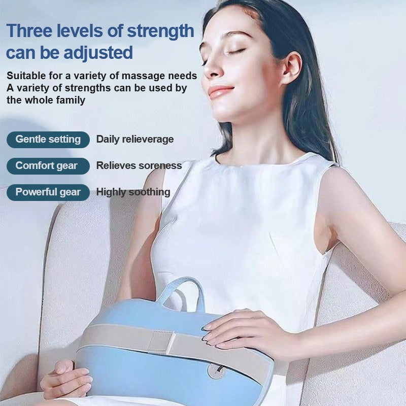 Heated massage pillow with 3D kneading nodes for neck and back relaxation
