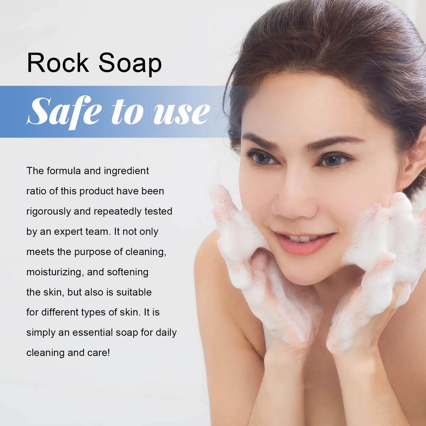Vanilla Moisturizing Body Soap bar with creamy lather on bathroom counter