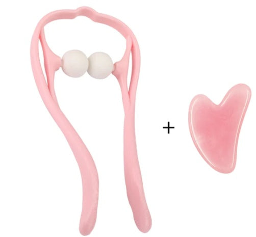 Swan design neck shoulder massager with 3D floating-point pressure system